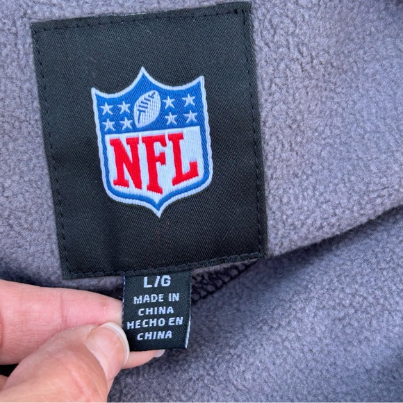 Pittsburgh Steelers NFL Men’s Black Hooded Fleece Jacket w Logo | Size Large - Picture 11 of 13